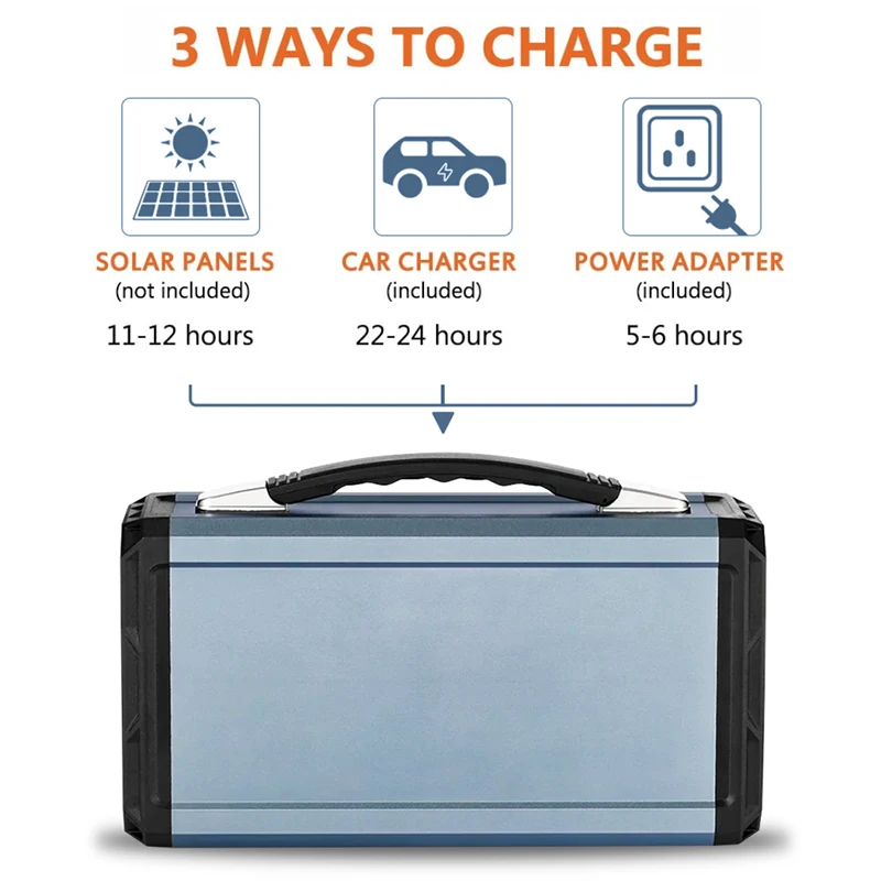 Flashfish Solar Generator 300w Portable Power Bank Station And