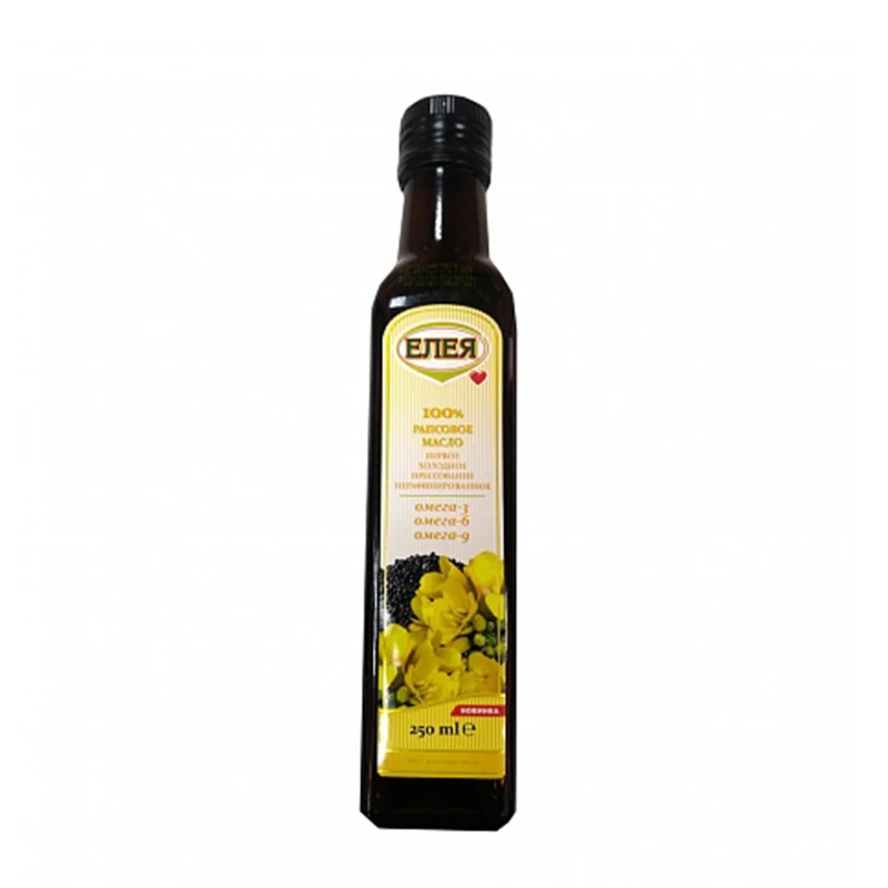 Горячая Распродажа Eleya чистое натуральное 0,25 л рапсовое нерафинированное кулинарное масло