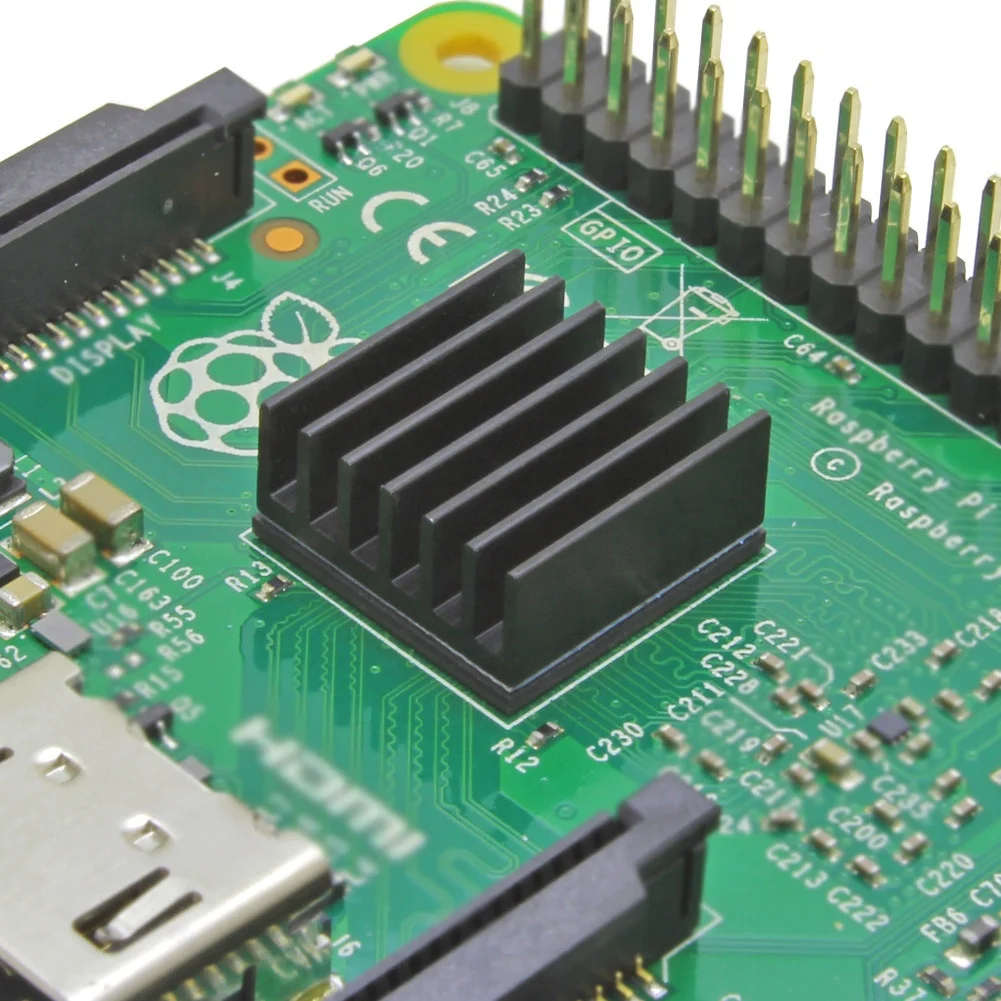 Electronic IC Chip RAM MOS Dynatron Raspberry Pi Cooling Aluminum Heatsink Radiator Heat sinks  With Thermal Conductive Tape