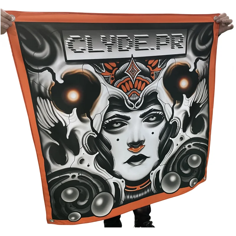 Factory direct sale custom large size printing fabric banner outdoor advertising with grommets