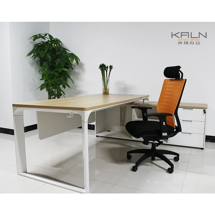 Hot good quality germany bulk office furniture table manager/boss/CEO/supervisor computer desk solid wooden customized