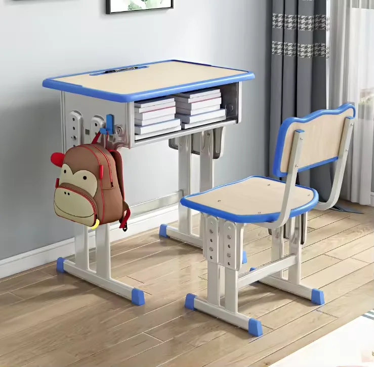 ISTUDY cheap factory direct sale classroom furniture modern metal student desks and chairs school furniture