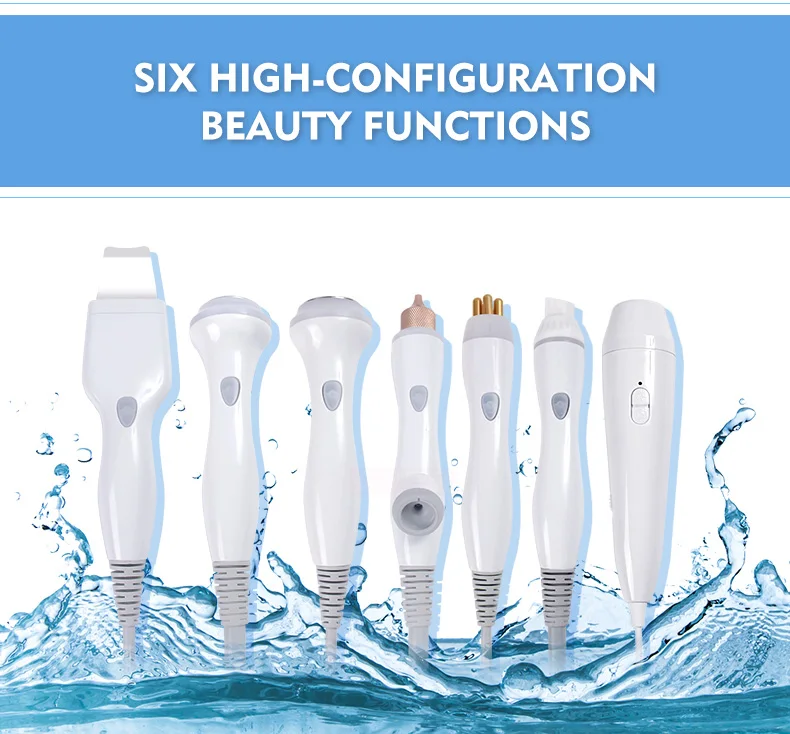 7 In 1 Second Generation Aqua Hydra Peel Facial Machine Microdermabrasion Blackhead Remover Skin Analyzer Beauty Equipment