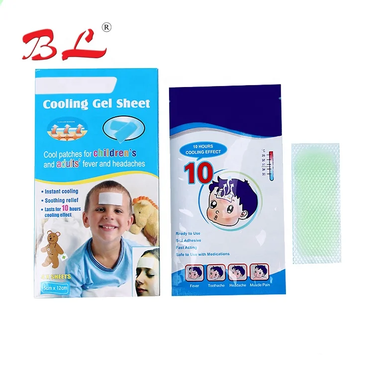 Hydrogel fever cooling patch fever cooling gel patch for kids