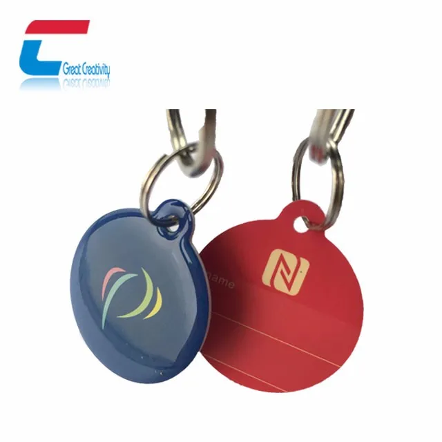 RFID NFC entrance guard card tag door access control card with key chain