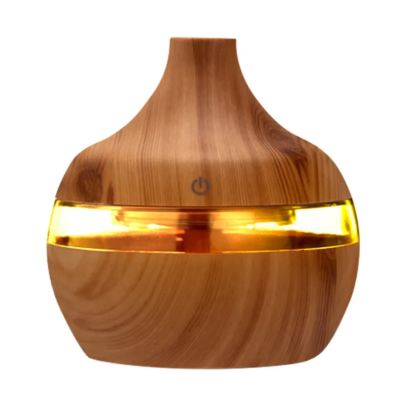 2022 Home Room Colorful Smart Electronic Air Humidifier aroma diffuser wood umidificador lua 7 Color Change LED Light