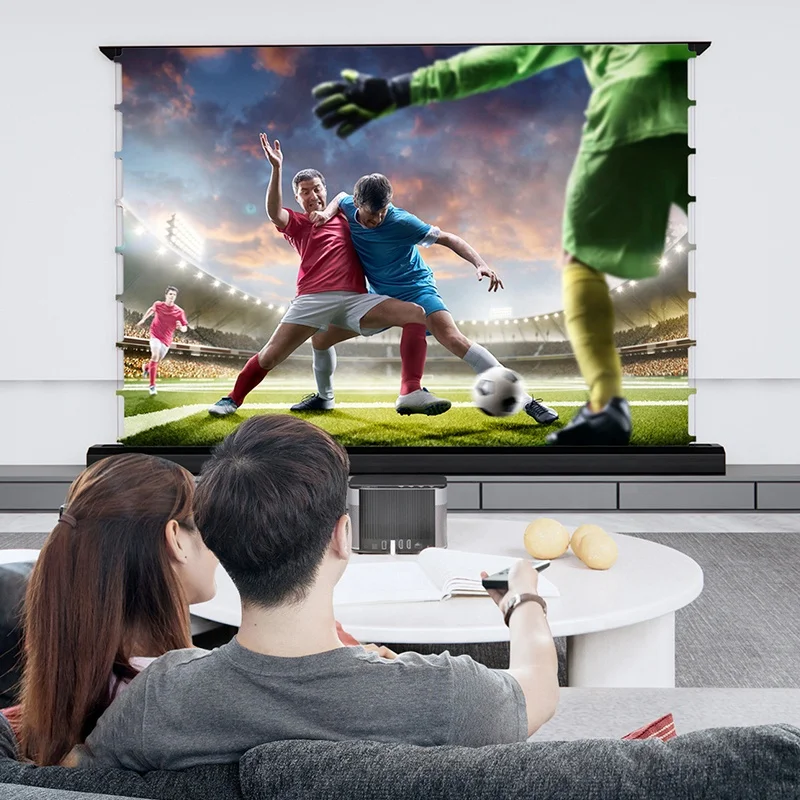 Seeball 100 inch 16:9 Pull up&down projector screen Floor rising grey screen portable projector screen