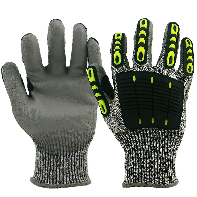 BSP impact resistant tpr anti-impact safety puncture proof work gloves safety construction anti cutting hand glove