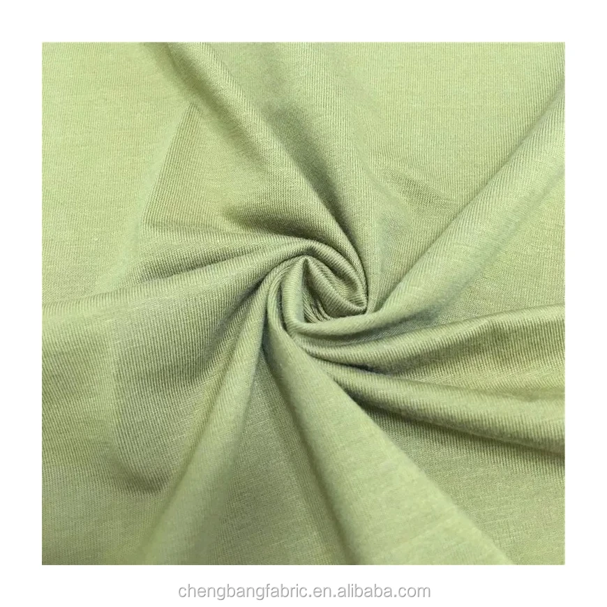 Chengbang Fabric Factory Best Quality Single Jersey 95% Pima cotton 5% Spandex Fitness Last Long Fabric