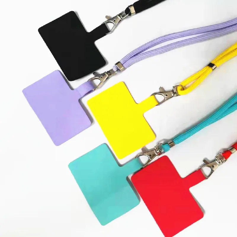 Fashion string Lanyard Mobile Phone Rope Anti Lost Straps With a patch for iphone 12 pro max Phone case Lanyard