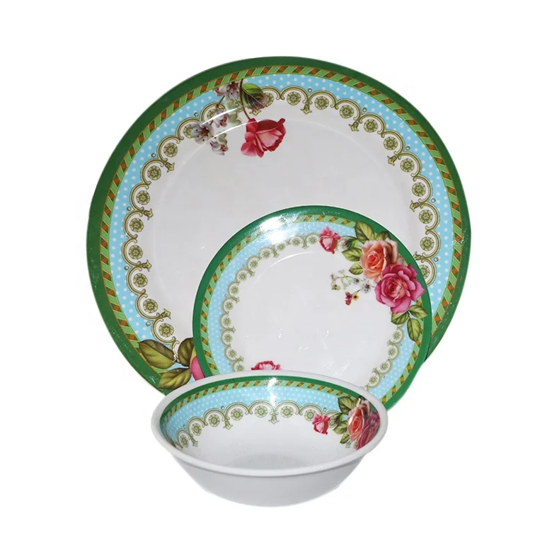 Cheap unbreakable plastic bowl new design melamine christmas dinnerware sets