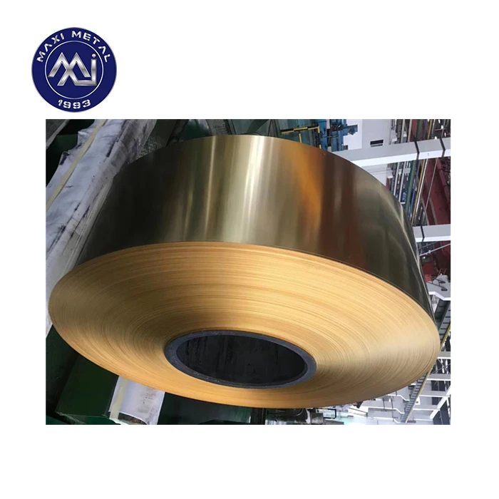 Bright colour factory price brass H70 C26000 copper strip coil foil