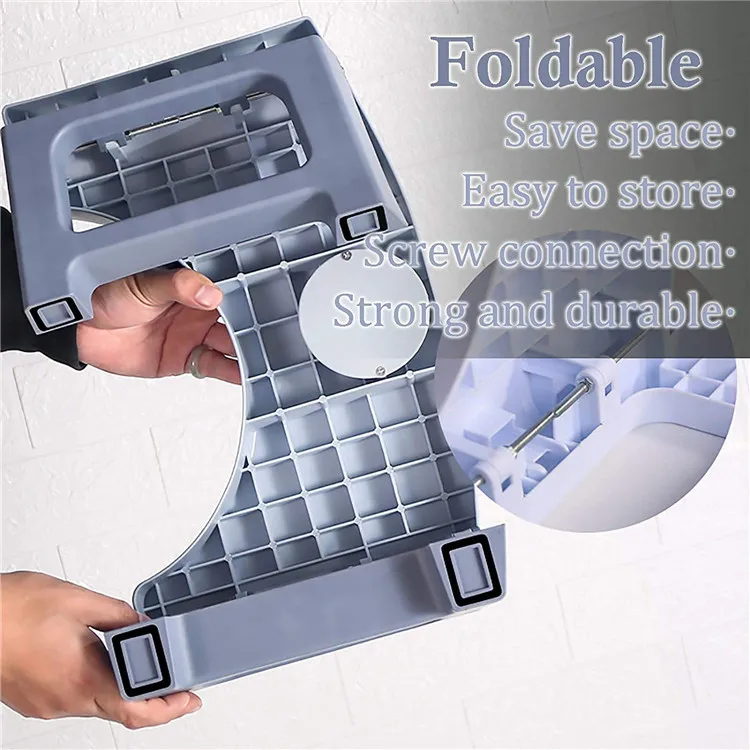 Factory Wholesale Plastic Bathroom Poop Foldable Folding Step Toilet Squatting Stool