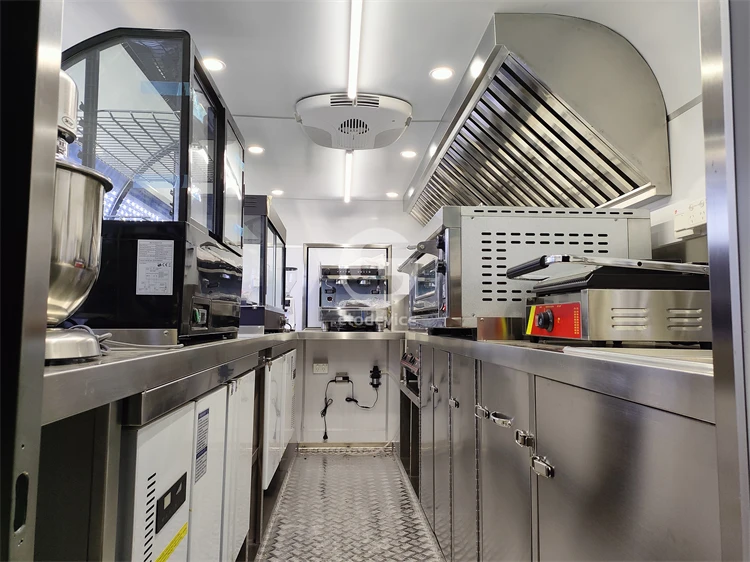 USA standard mobile food trailer commercial equipment certificated appliances concession street fast food cart