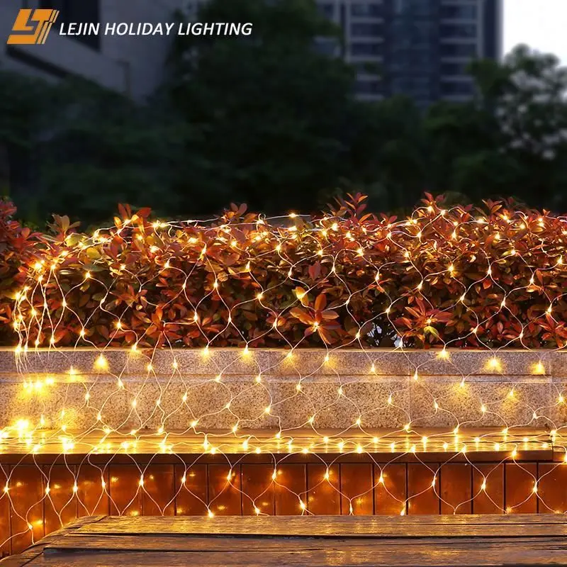 2x2M 400LEDs Mesh Fairy String Light Garland lighting Fairy Wedding Party Holiday LED Light Net