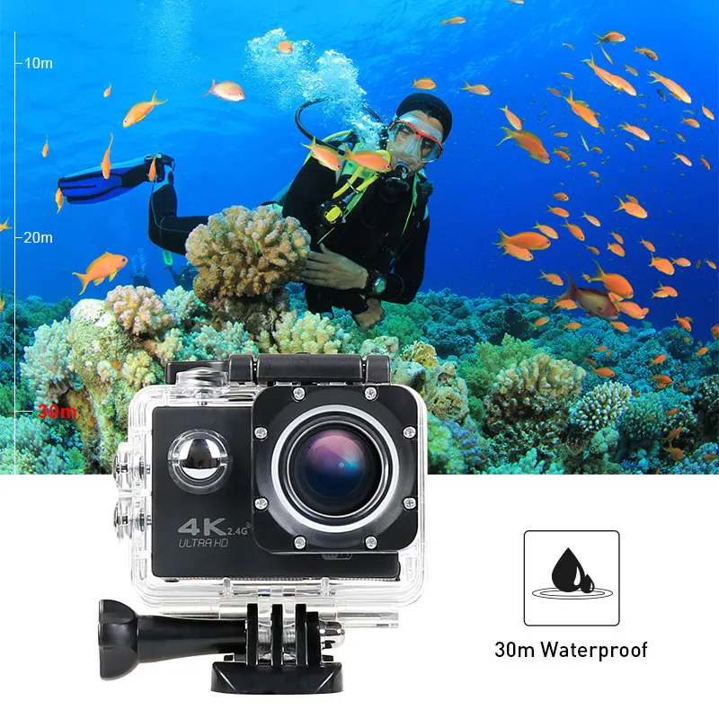  SJ400 портативная 4K Водонепроницаемая шлем wifi подводная