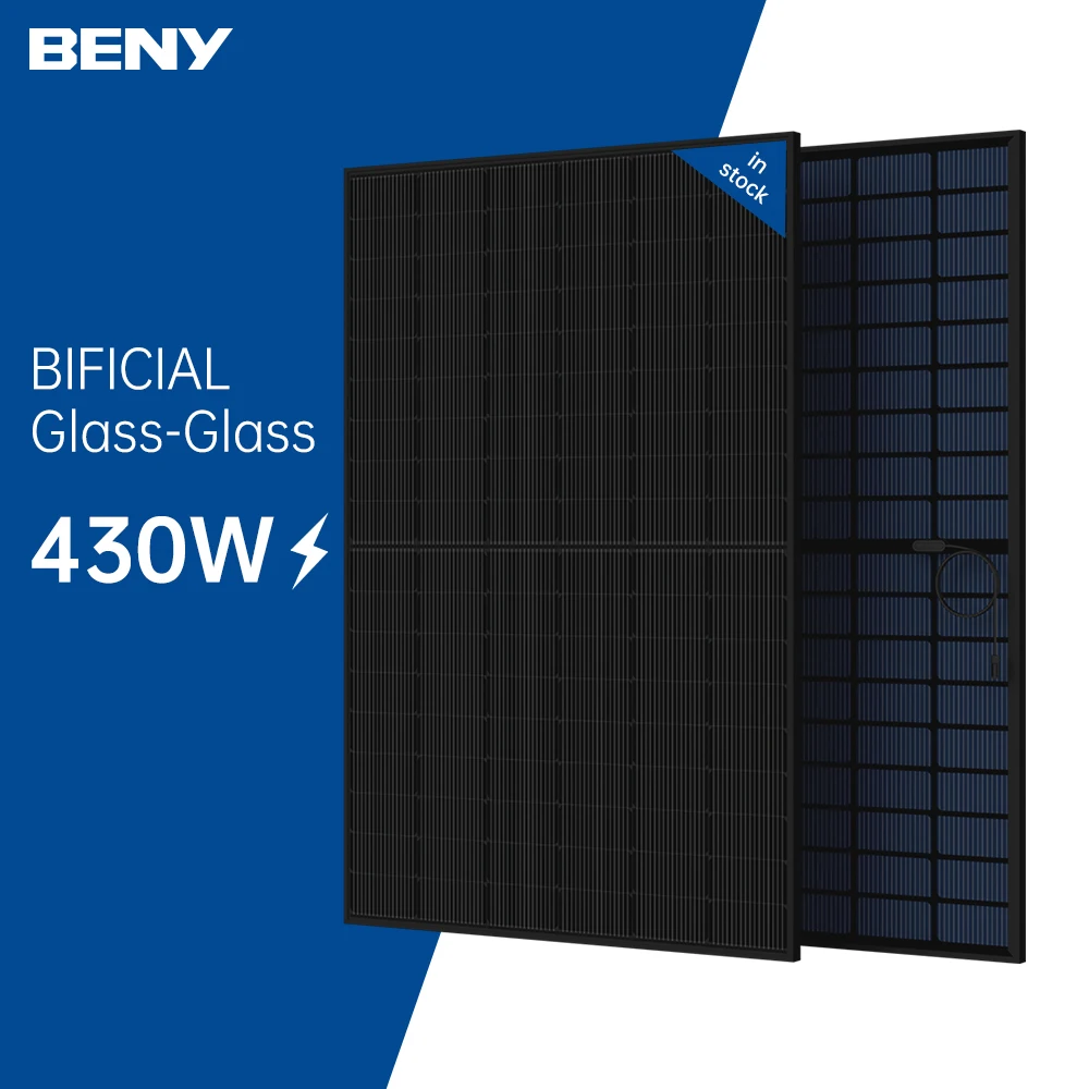 BENY N-Type солнечная панель 430 ватт PV Панель надежные монокристаллические кремниевые двулицевые солнечные модули