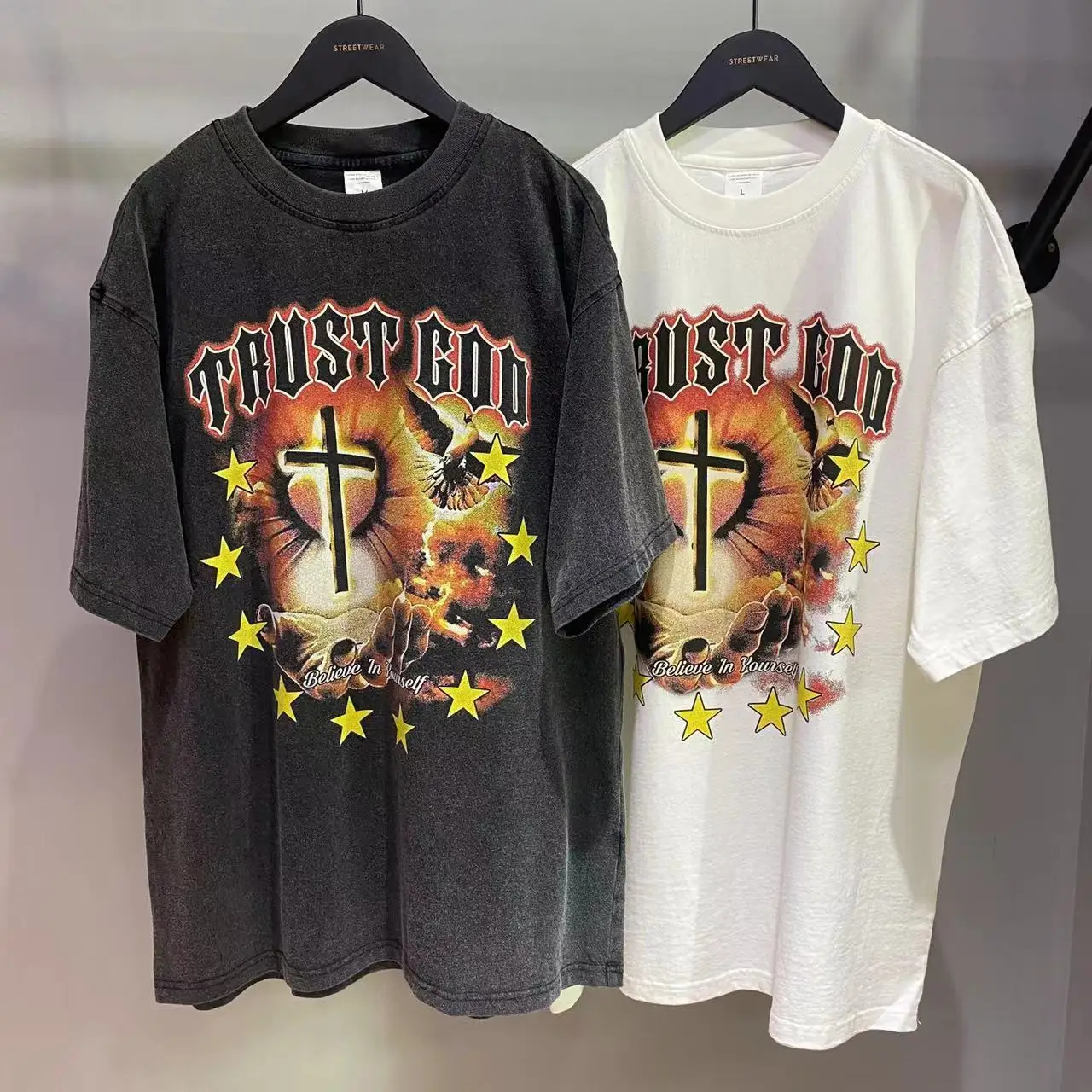 China manufacturer custom mens clothing printing cotton t shirt oversized stone washed dtg graphic tees tshirt