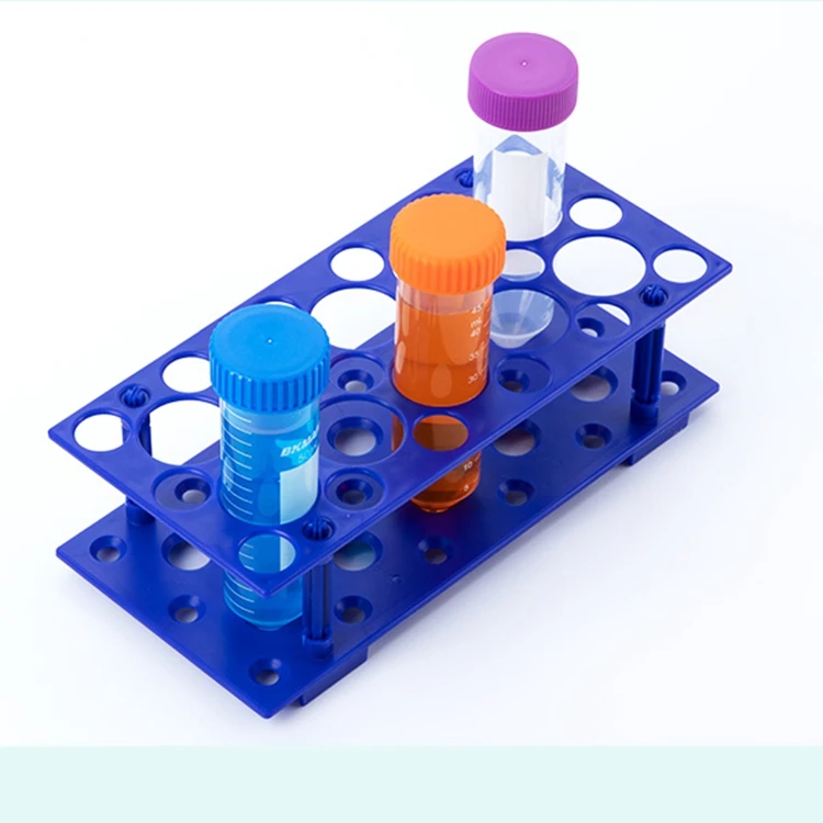 28 well 50 well centrifuge tube holder multi functional 10ml 15ml  50ml plastic Test tube rack