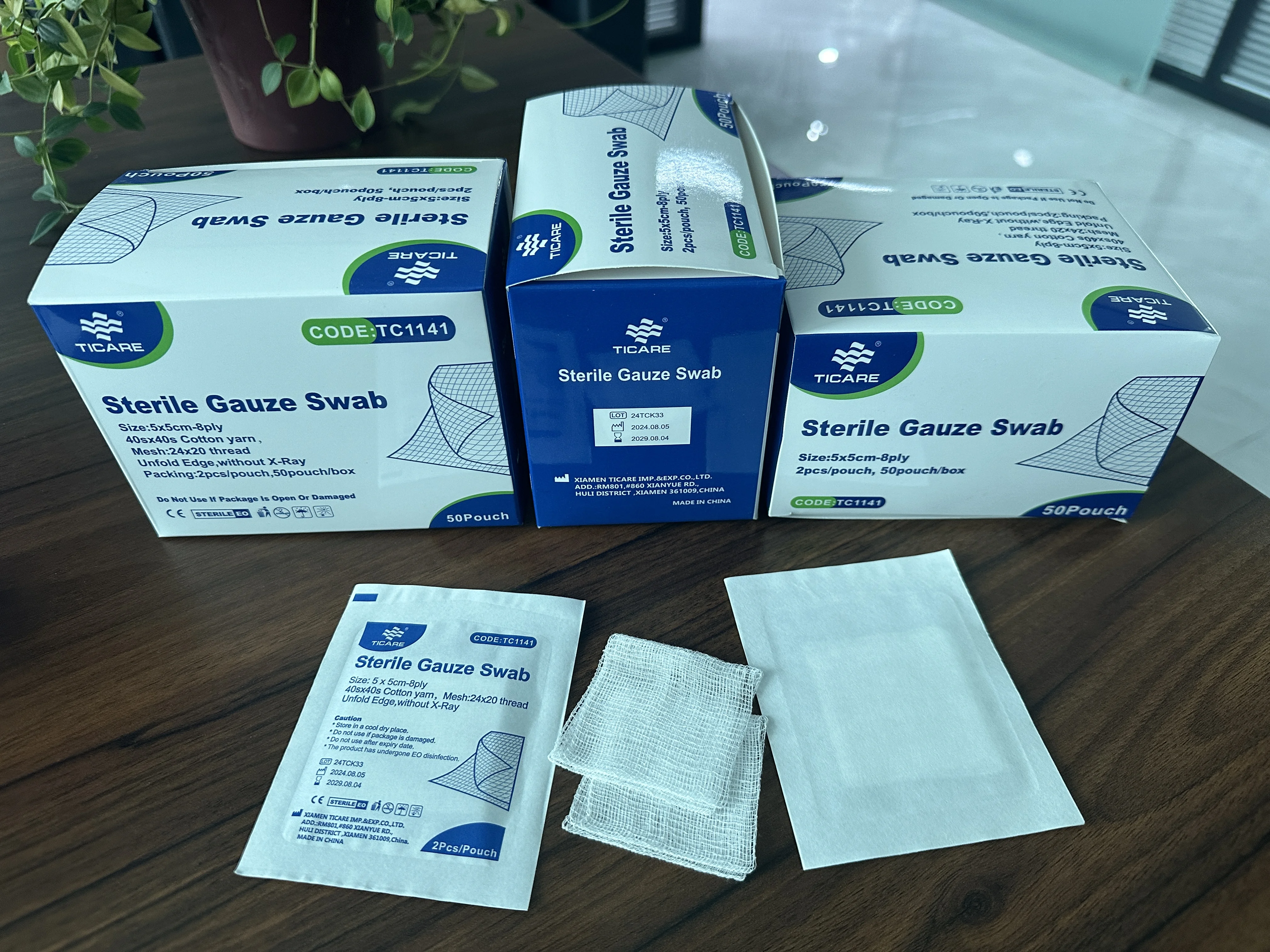 TICARE Sterile Gauze Balls Gauze sponge Cotton balls Gauze Swab Sterile