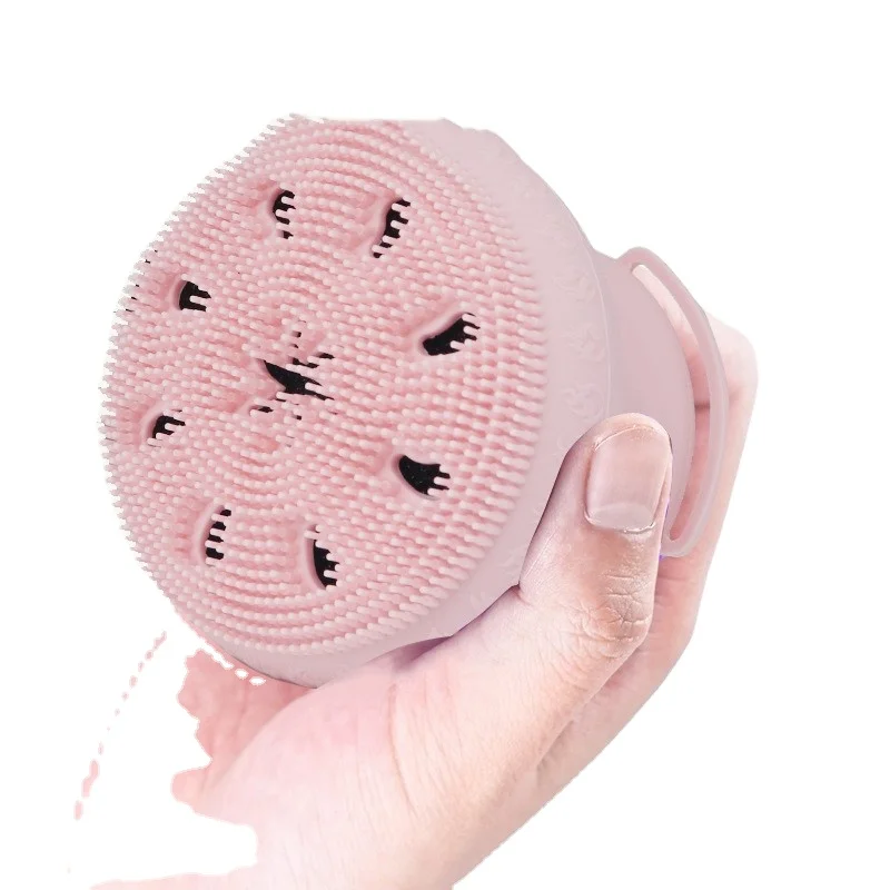 2022 hot sale  high quality Bath with sponge soft hair bath silicone cleaning masking  wash face brush cleanser