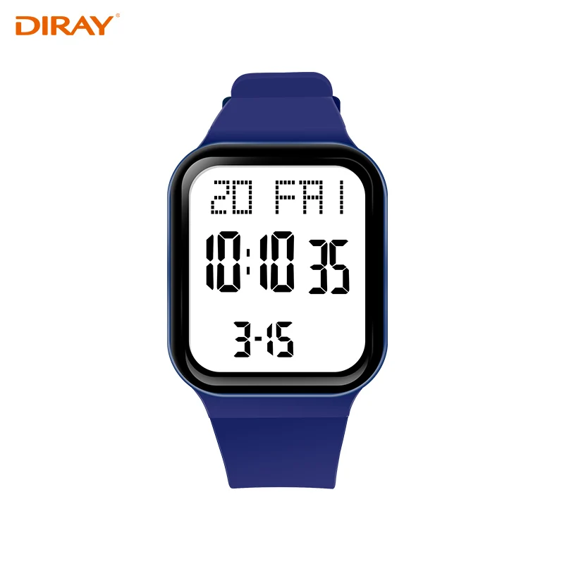 Factory wholesales fashion wrist waterpoof luminous custom calendar sport digital watch for men