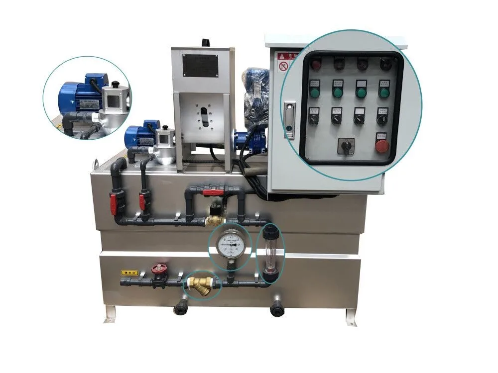Water treatment equipment All automatic dosing plant for preparation and mixed reagent