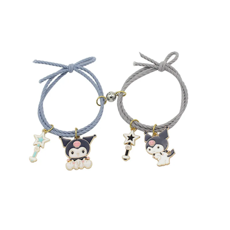 LC20240409 wholesale fashion handmade girl women lucky charm magnet couple friendship jewelry bracelets