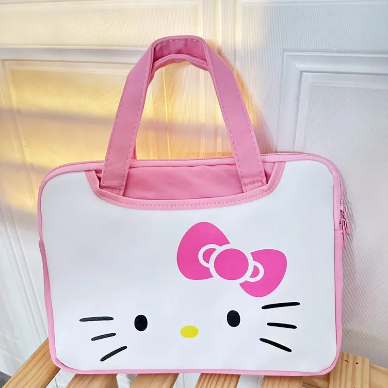 2024 wholesale cute shopping handbag bags student girl cartoon kawaii laptop bag pu kitty melody travel shoulder bag