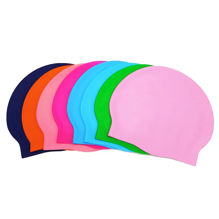 In Stock Silicone Swimming Hat Custom Logo Waterproof Swim Hat Bubble Hat for Water Sports