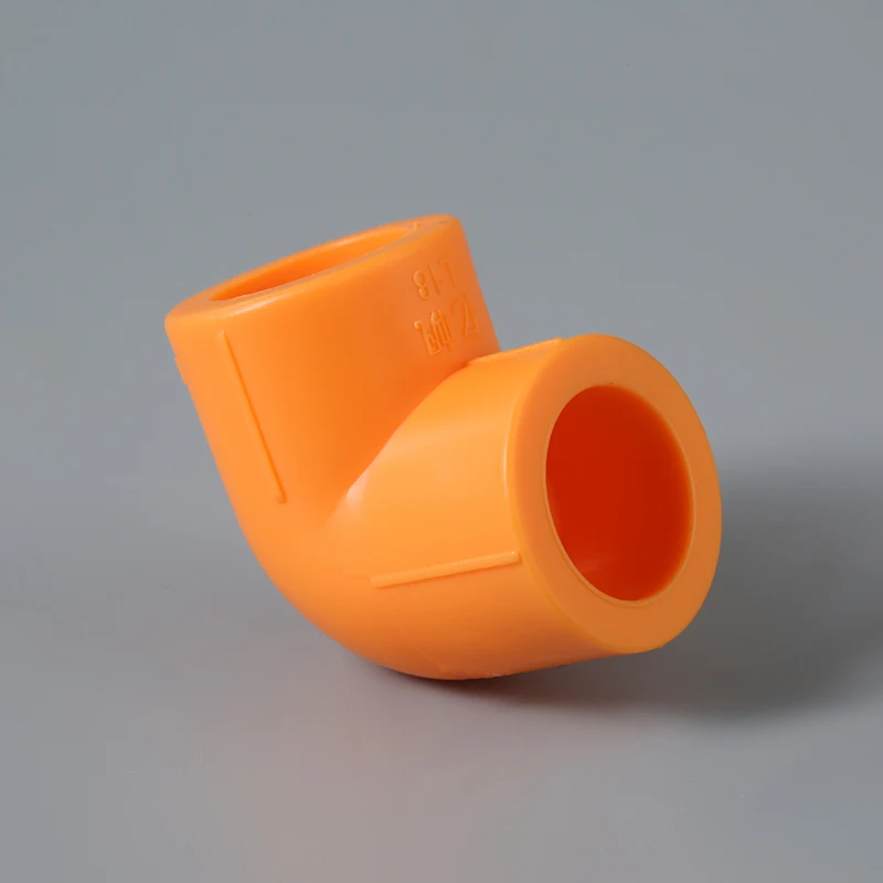 Orange Professional Factory Price Pipe Accessories for Water Hose Elbow PPR Fittings