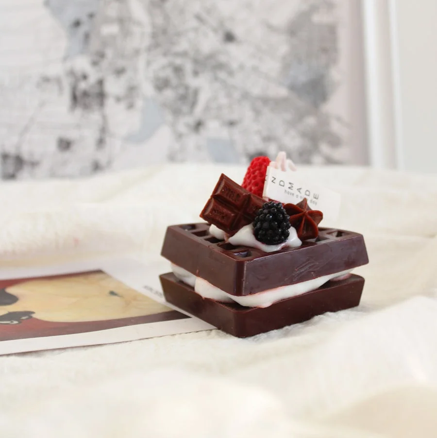 Sweet Dessert-Themed Teddy Cheese Aromatherapy Soy Wax Candle