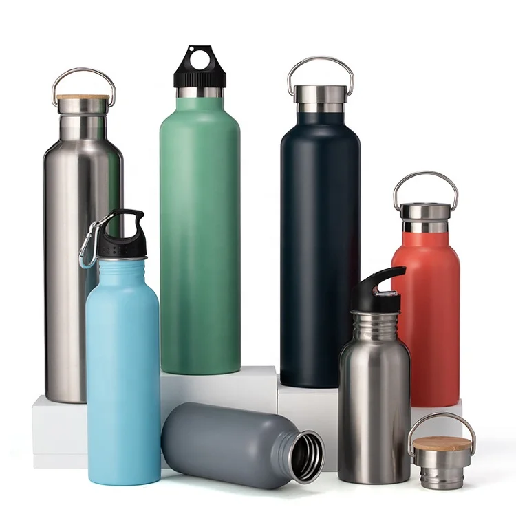 Promotional Australia Hot BPA-free 1000 ml Insulated Stainless Steel Twist Off Water Bottle Fashionable With Pull Ring Handle