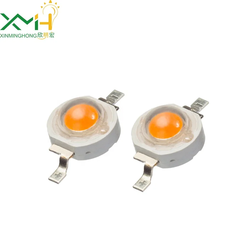 High Power Led Single Color Series Headlight 3v 1-3W Warm White 2800-3200K 100-180LM SMD LED