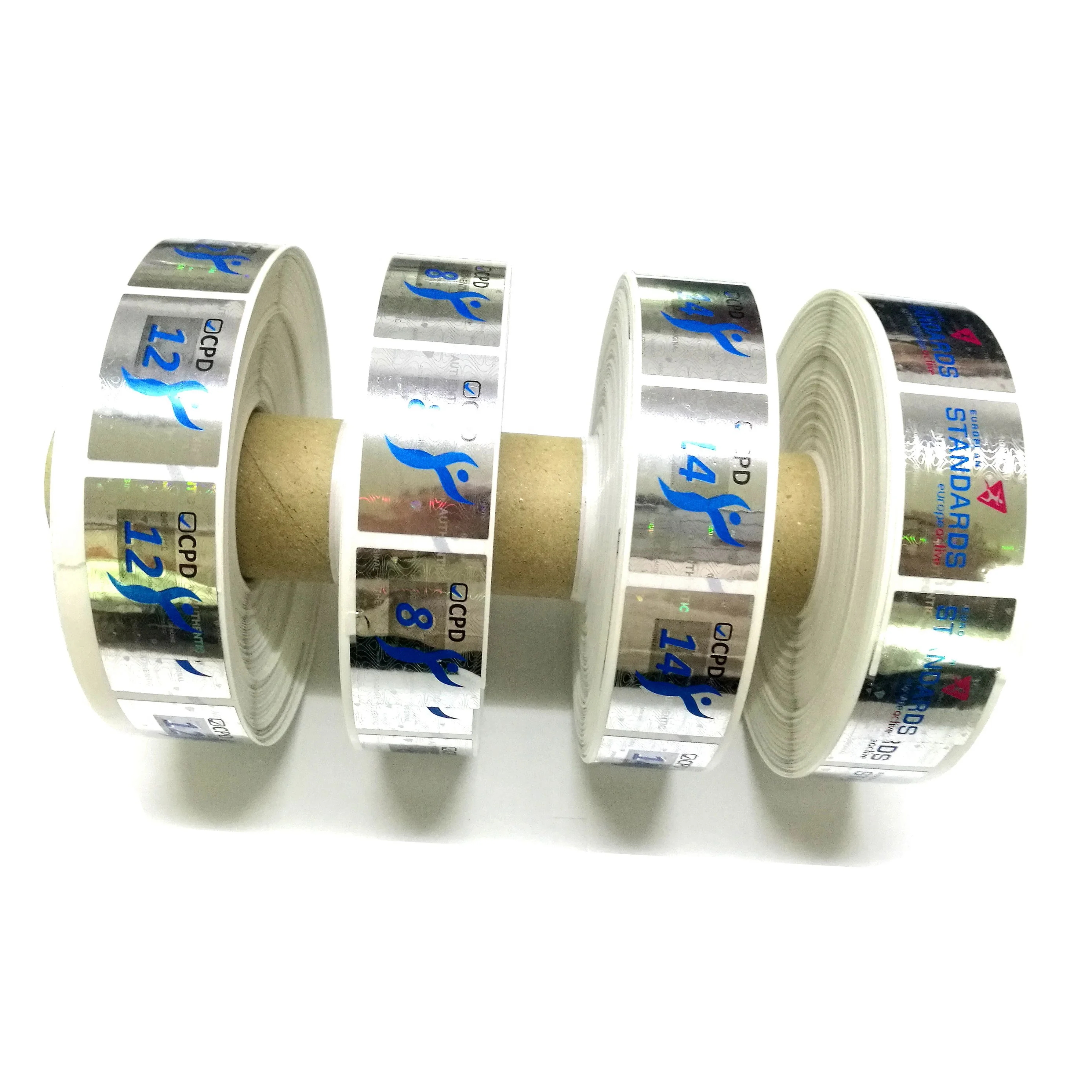 Custom design micro text laser Hot Stamping Foil Embossed Printing Roll for car plate