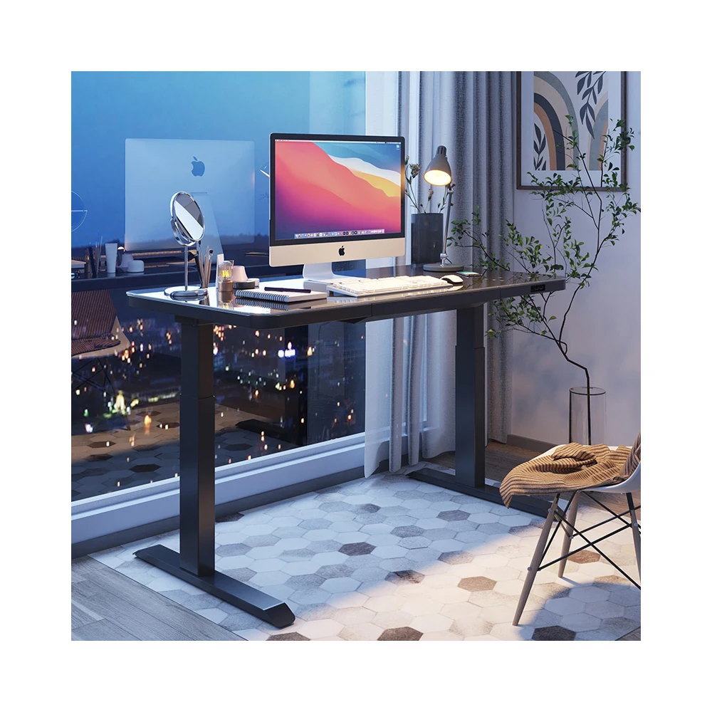 Wood Touch Screen Design Standing Adjustable Desk Sit And Standing Up Computer Lift Desk Frame Adjustable Height