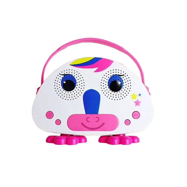 Children portable karaoke mini speaker with microphone