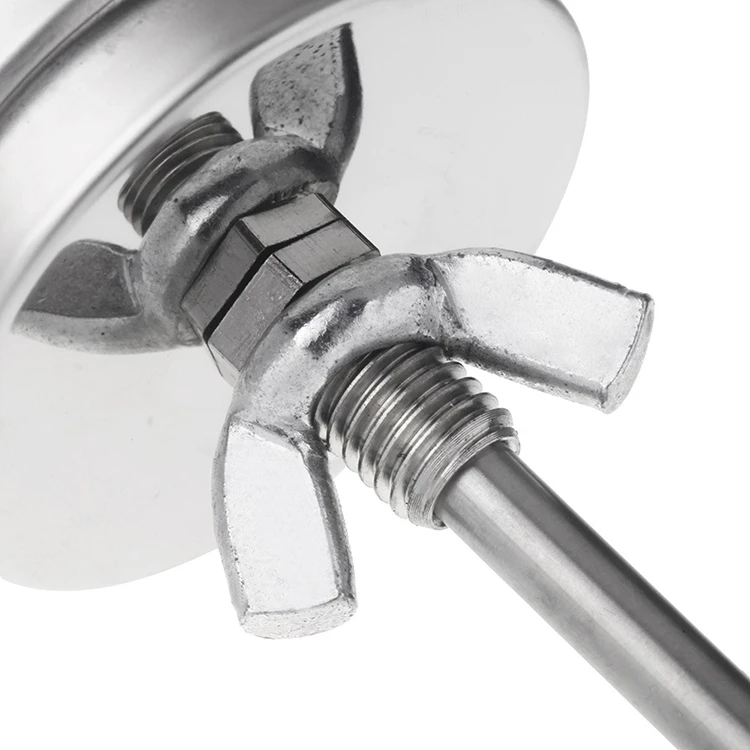 New Stainless Steel BBQ Smoker Grill Thermometer Temperature Gauge 10-400C Bimetallic Oven Thermometer