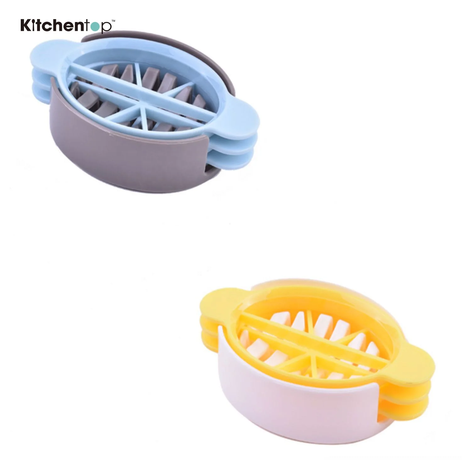 Home gadgets hot sell set of 3pcs pp egg slicer