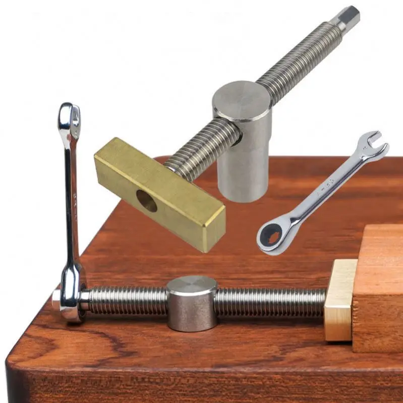 TEBAK Hot seal woodworking tools table lock fitting stainless steel clamp tool table vise table clamp woodworking pipe clamp