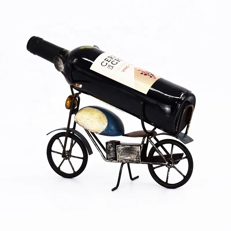 Wine Bottle Holder Stand Motorcycle Model Metal Wine Rack For Home Decor