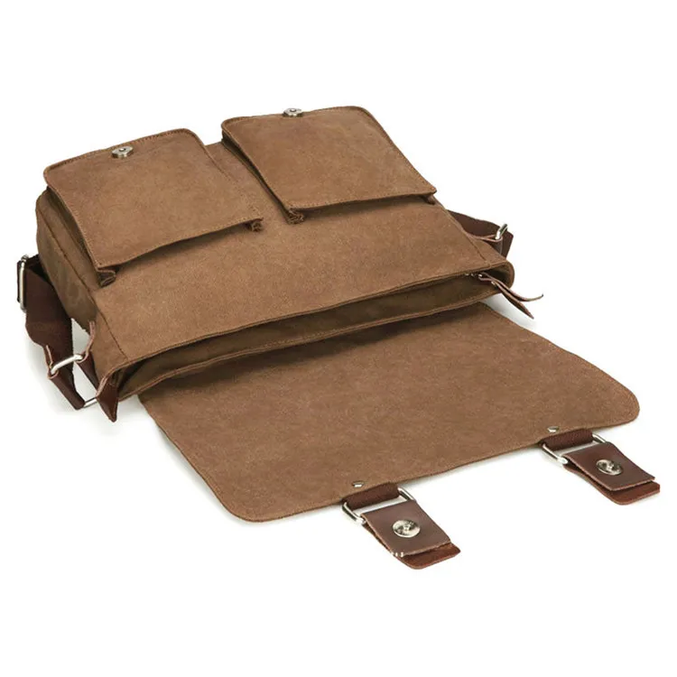 Vintage travel student messenger shoulder bag man cross body canvas bags crossbody men