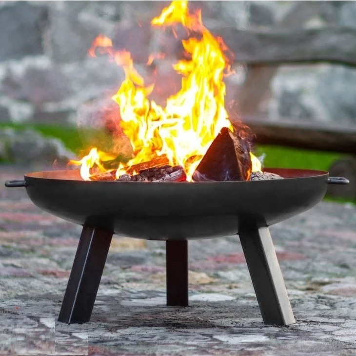Металлическая штамповка firebowl современный дизайн под заказ костра для улицы/дома/сада из кортеновой стали