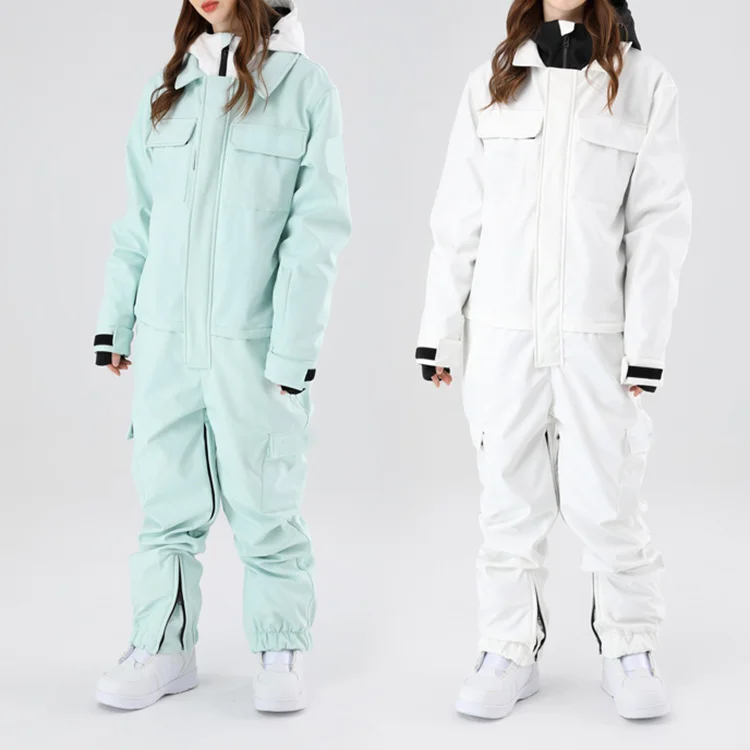 Waterproof Windproof BreathableWinter Warm Jumpsuit Adult Ski Suit Woman Snowboard JacketAnd Pants