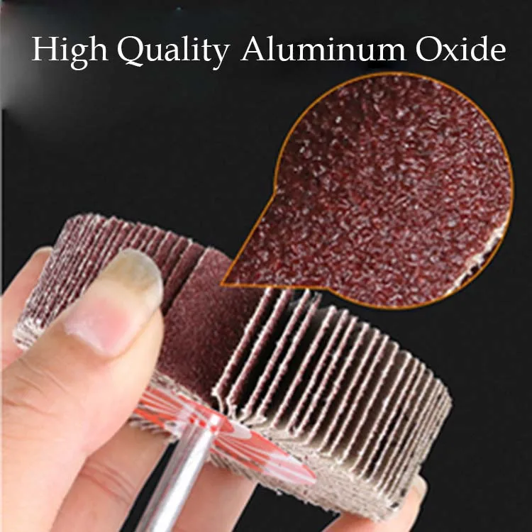 20-80mm 40-120 Grit Sanding Flap Wheel Abrasive Grinding Wheel with 6mm Shank mop flap wheel