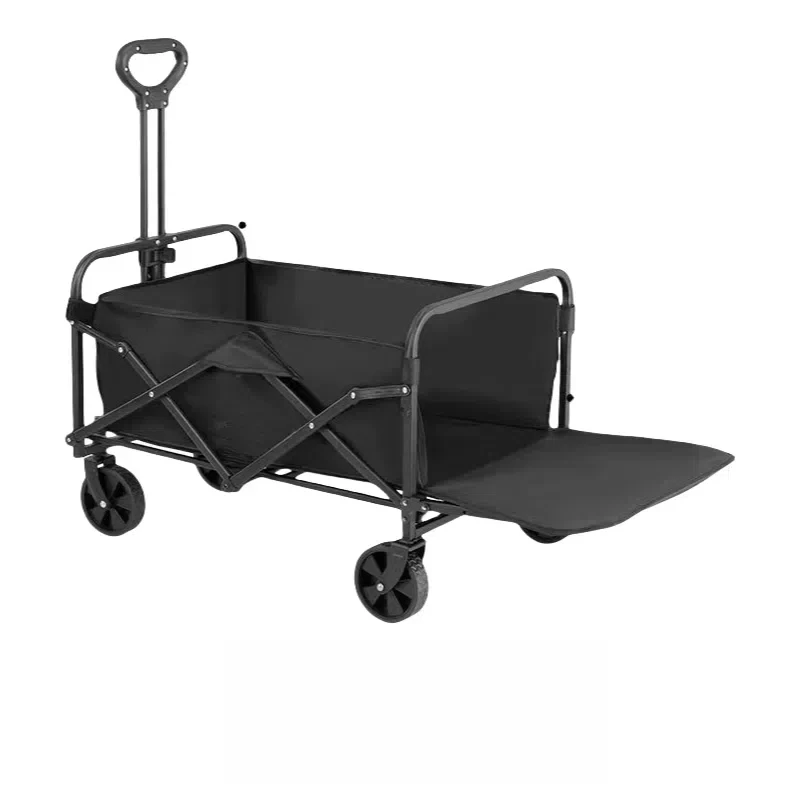 New Arrivals Collapsible Folding Wagon Cart Outdoor Utility Garden Cart Heavy Duty Camping Wagon With Big Wheels Foldable Wagon