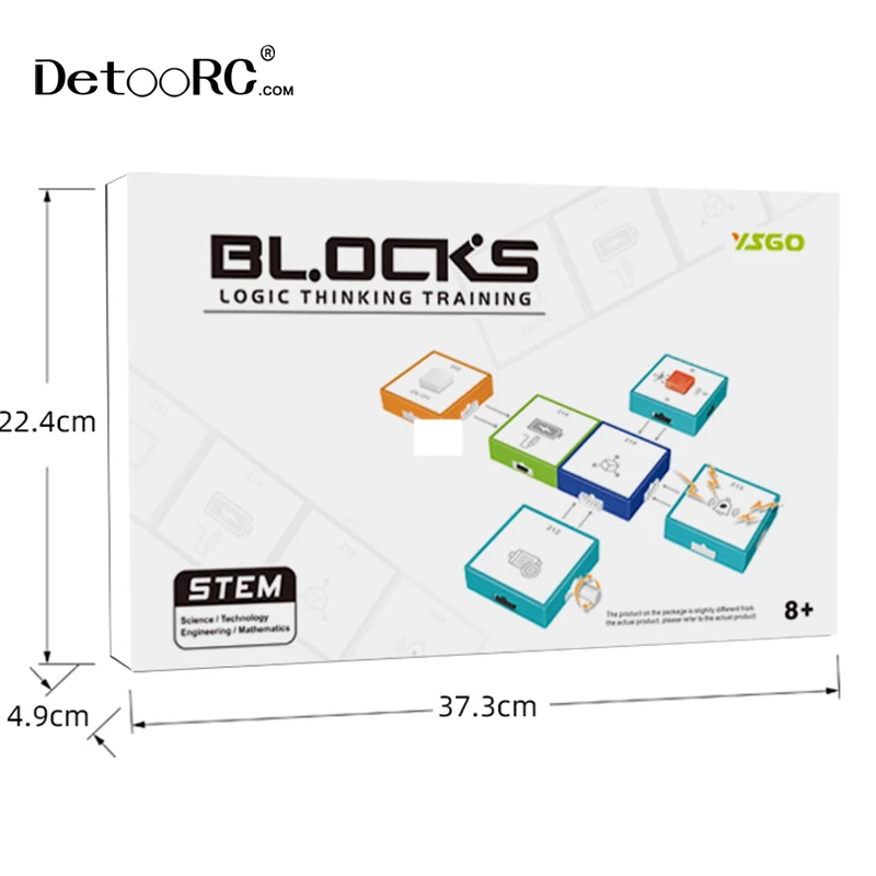 Detoo Electronics Exploration Kit Science Lab Basic Circuit DIY Building Block Logic learning toys STEM Educational Toy for Kids