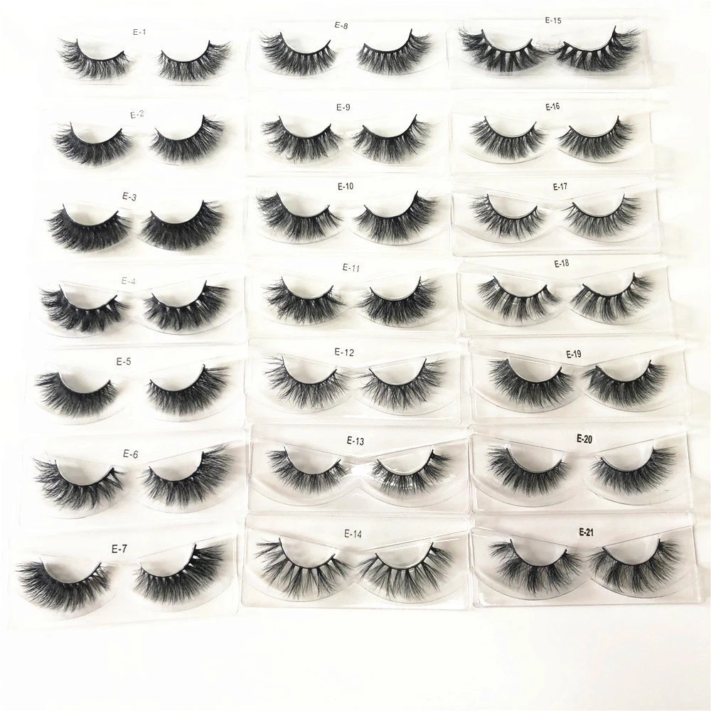 Natural mink fur eyelash 100% real handmade lashes fluffy 3d mink eyelash vendor 22mm 3d Factory Supply fake 15mm lashes vendor