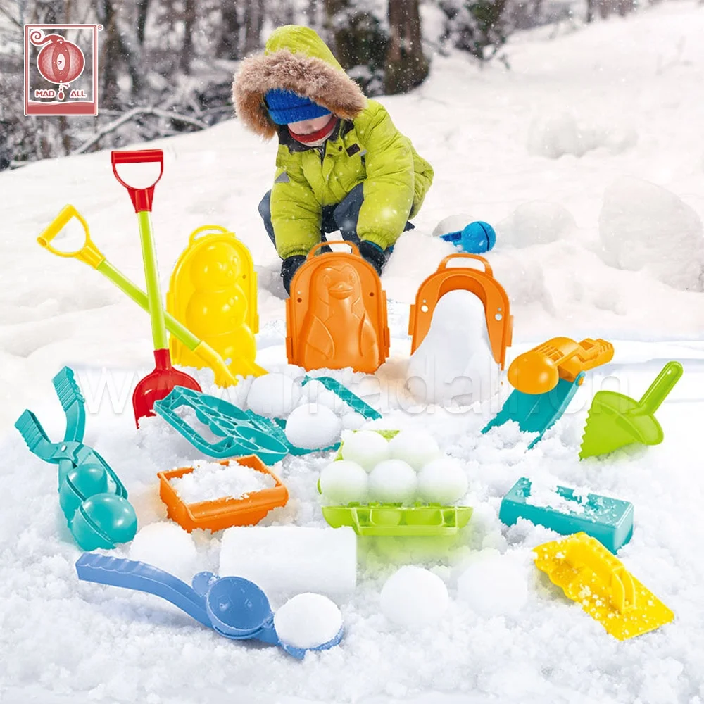 Snow Shovel Fight Mould Beach toy Sands Making Ball Tool Toy Throw Snow Globes Mold Snowball Clip Winter Outdoor Kids Toy Set