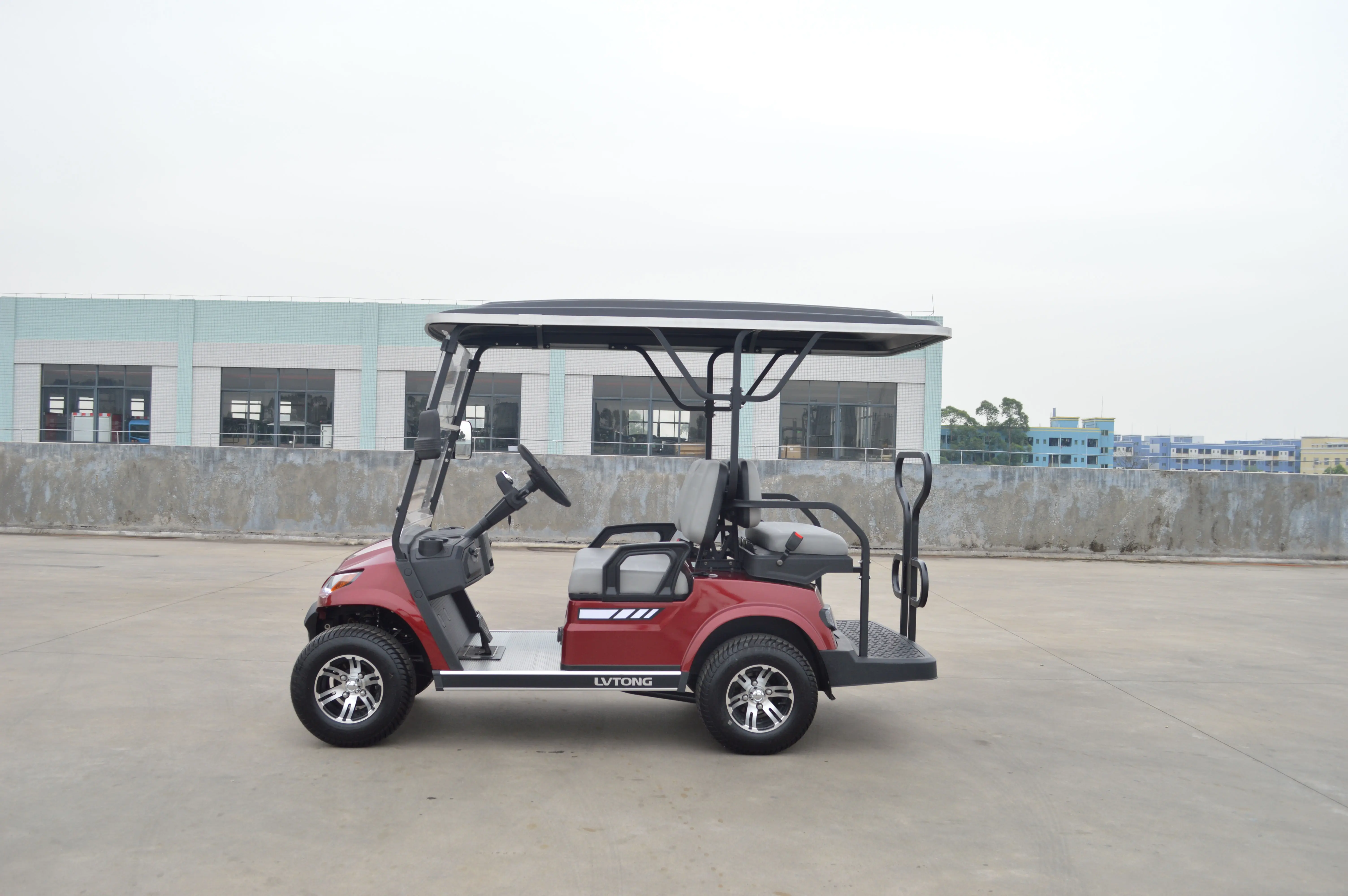Chinese 48v Electric Golf Cart 4+2 Seater 4kw Lithium Off Road Golf Cart Hunting Golf Buggy